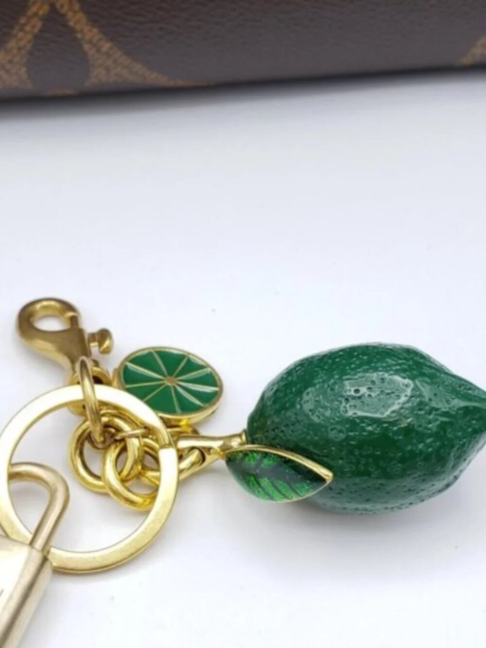 Louis Vuitton Authentic Gold Lock 🔒 Unbranded Lemon Keychain Charm for Bags - Picture 9 of 11